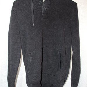 H&M Mens Black Hoodie Sweater